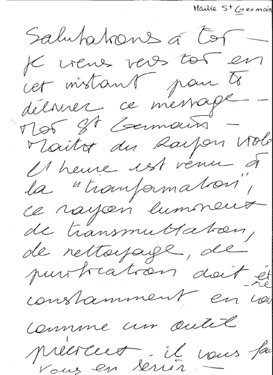 Extrait écriture automatique